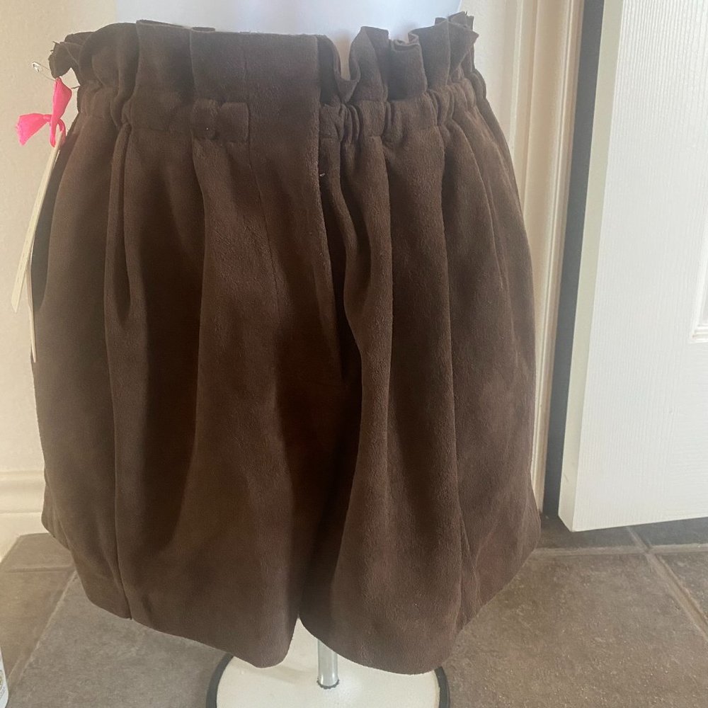 Suede shorts; Esther Chen for Rezrekshn; NWT XS